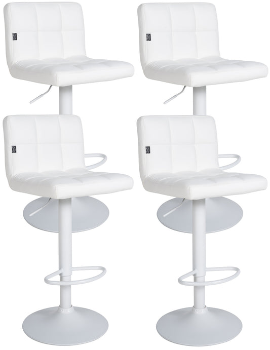 Set de 4 taburete de bar Feni din piele artificială