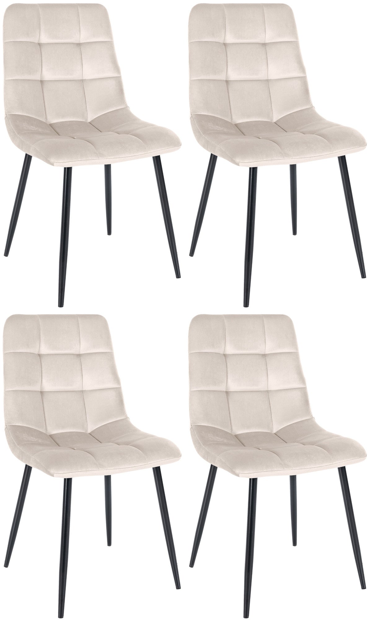 Set de 4 scaune de sufragerie Tilde