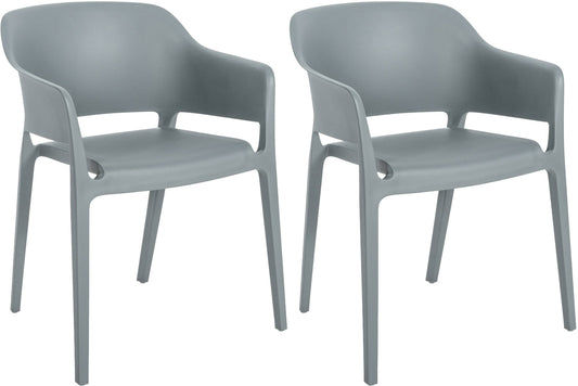 Set de 2 scaune stivuibile Puebla