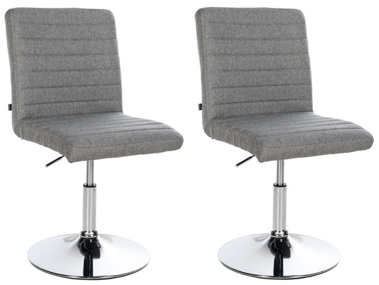 Set de 2 scaune de sufragerie tesatura Elvas