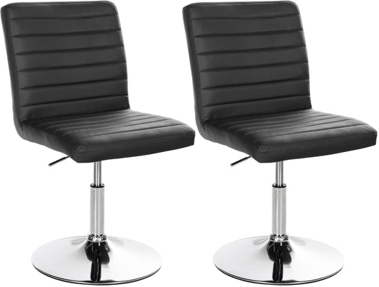 Set de 2 scaune de sufragerie Elvas imitație de piele