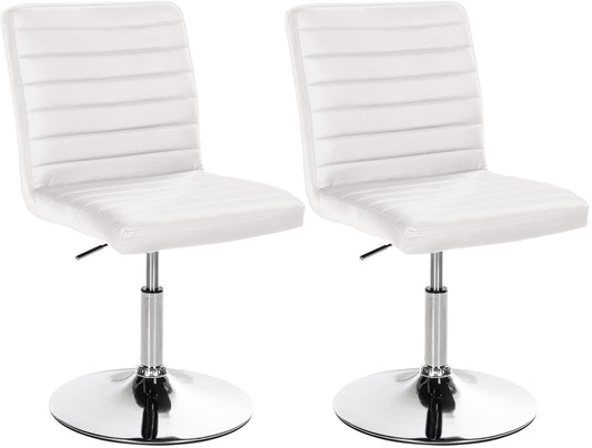 Set de 2 scaune de sufragerie Elvas imitație de piele