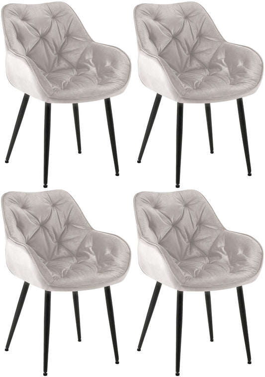 Set de 4 scaune Tanna catifea