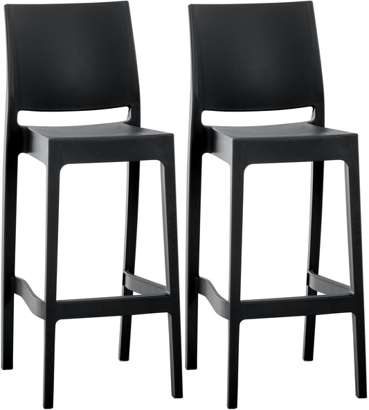 Set de 2 taburete de bar din plastic Maya