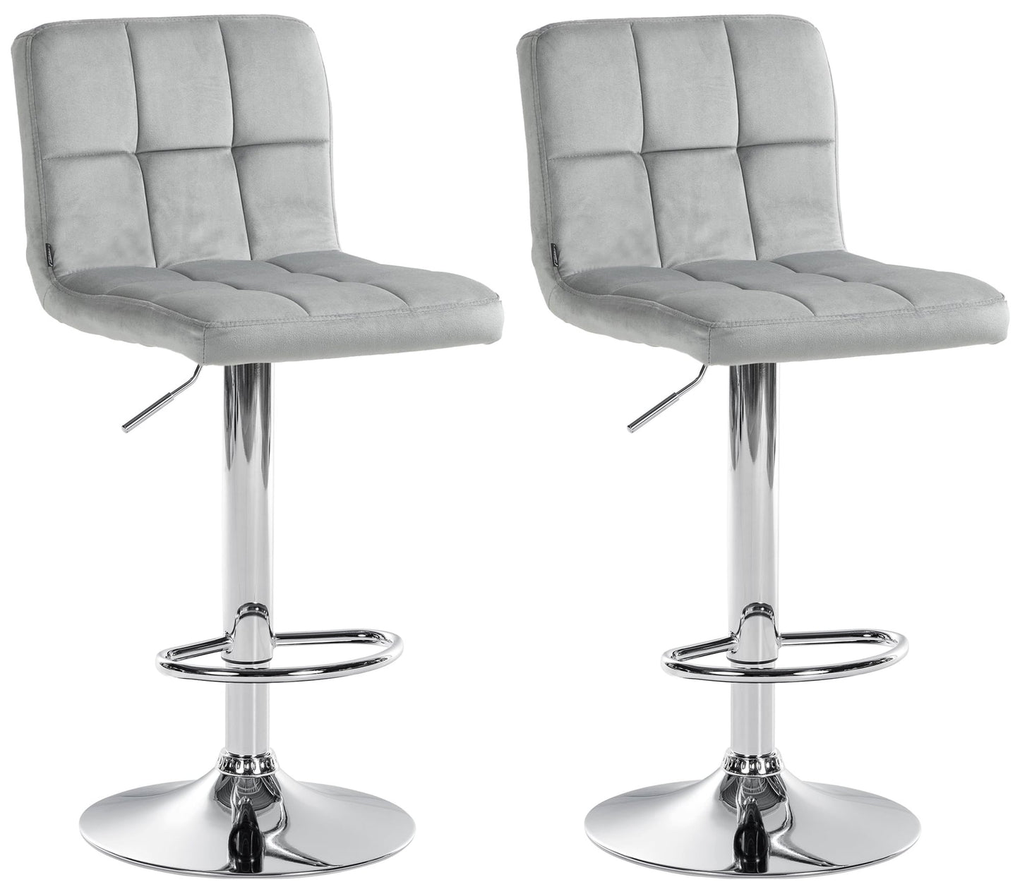 Set de 2 scaune de bar Peru catifea