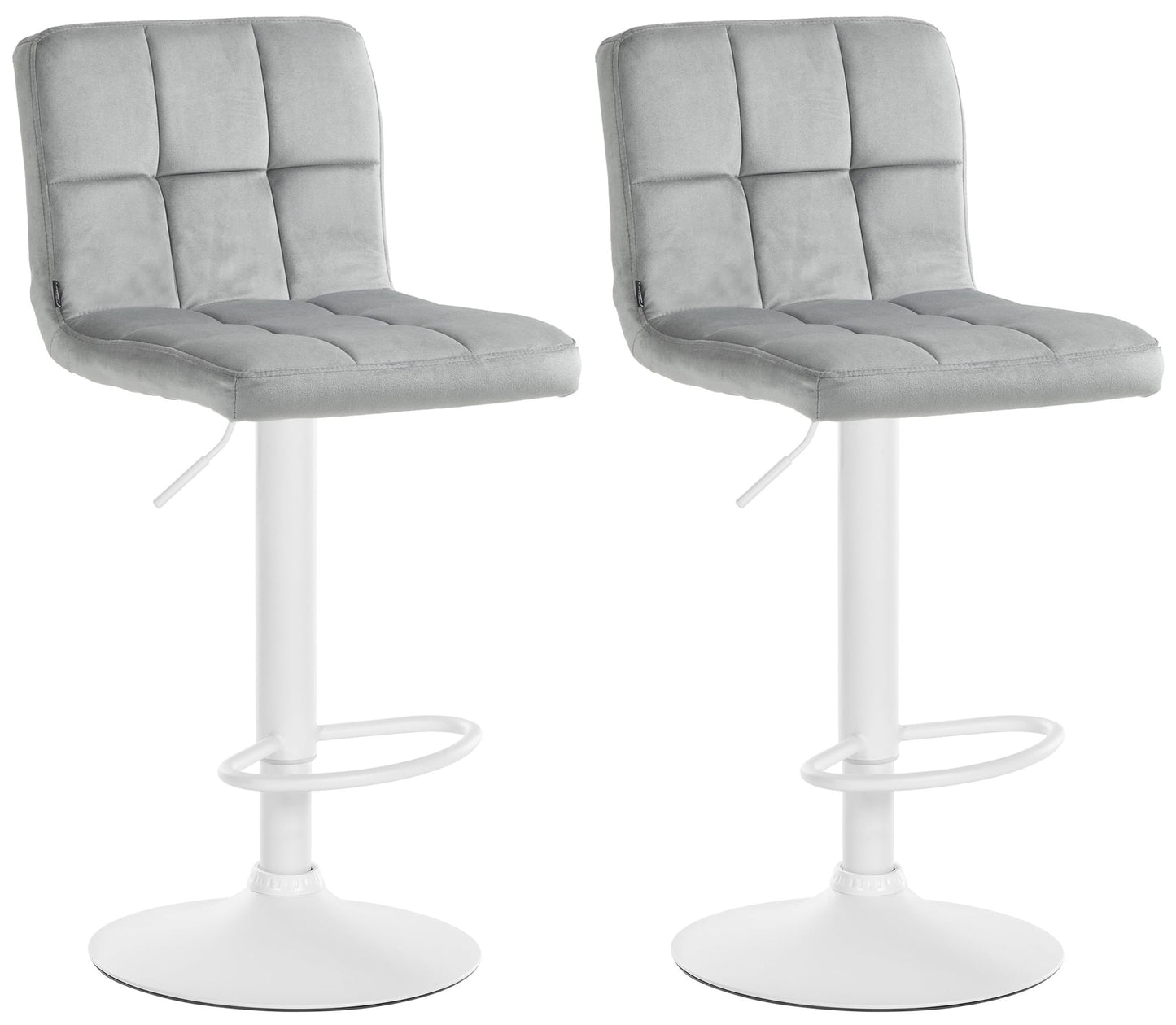 Set de 2 scaune de bar Peru catifea