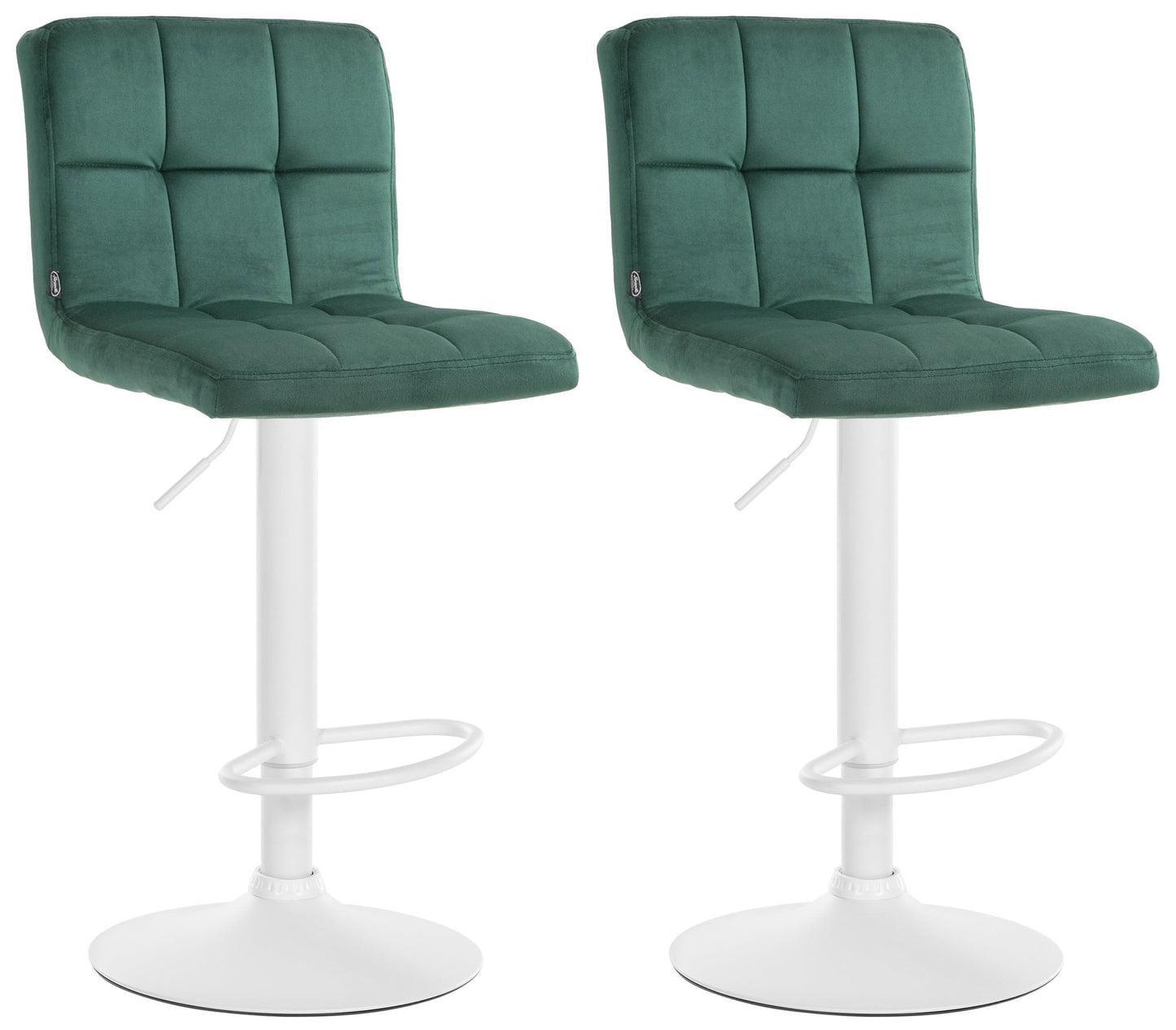 Set de 2 scaune de bar Peru catifea