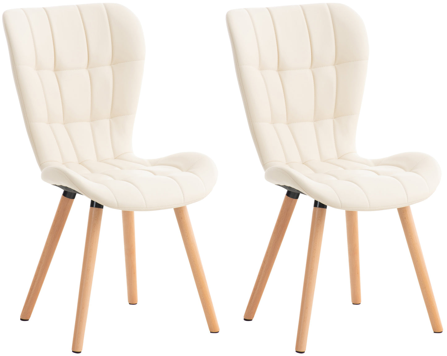 Set de 2 scaune de sufragerie Elda