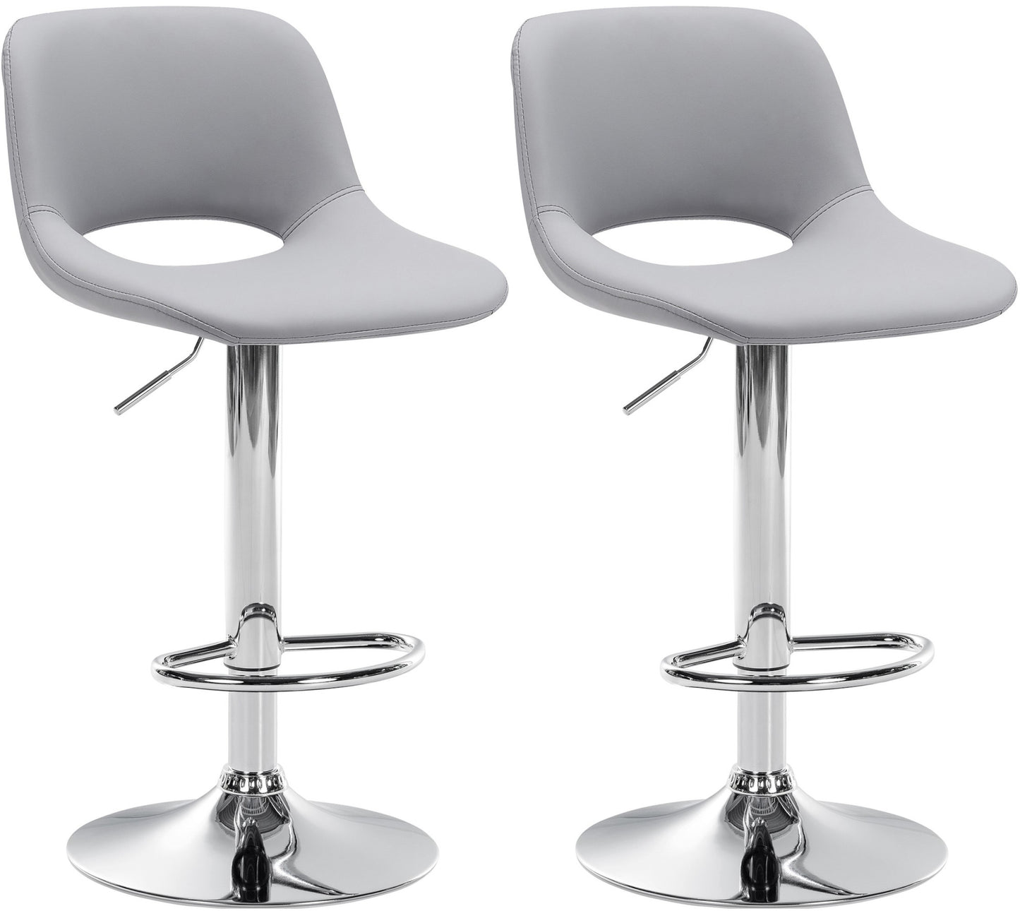 Set de 2 scaune de bar Camden imitație de piele