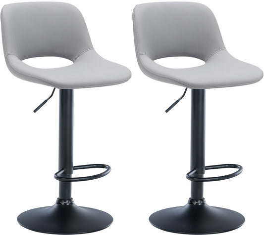 Set de 2 scaune de bar Camden imitație de piele