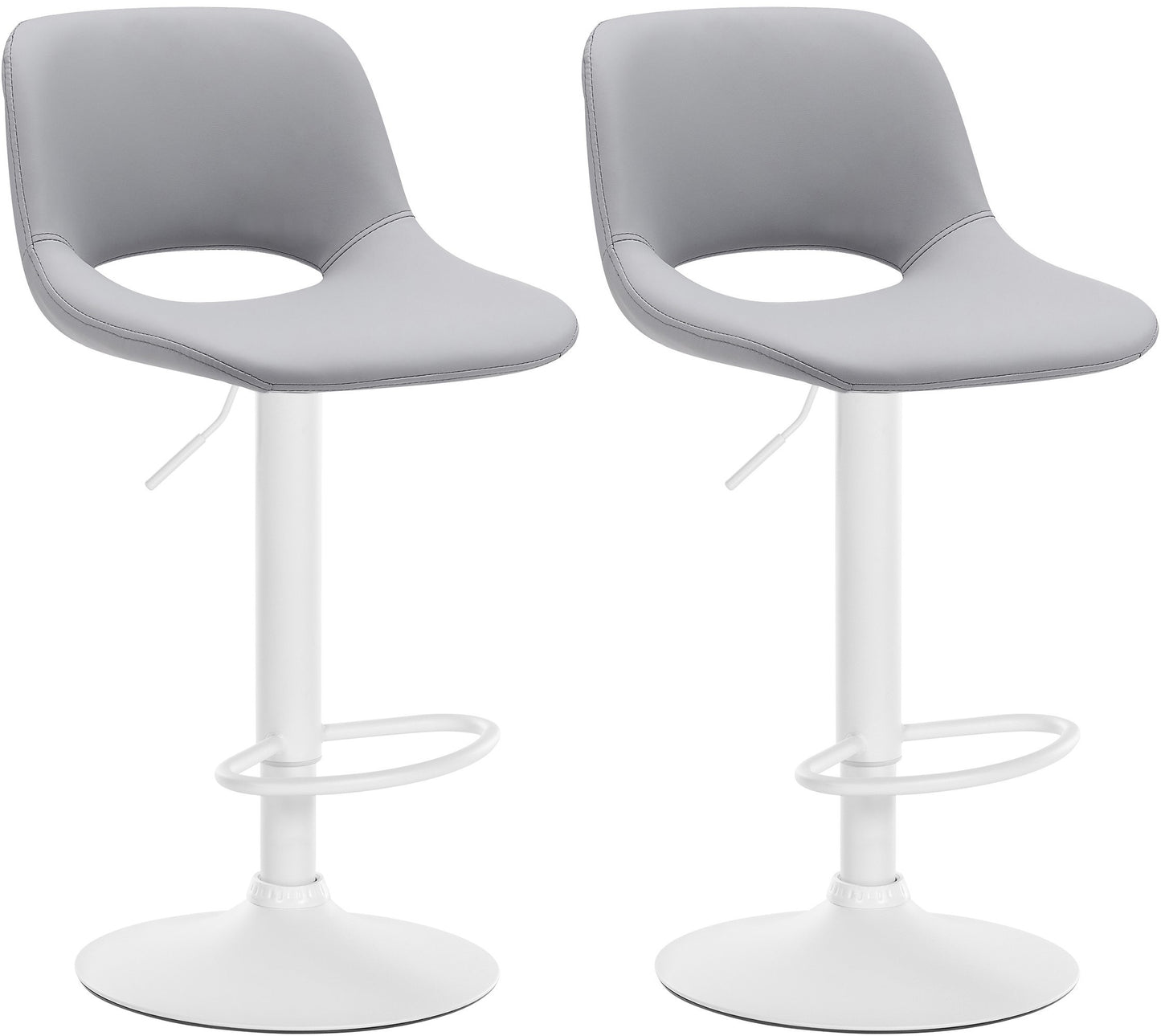 Set de 2 scaune de bar Camden imitație de piele