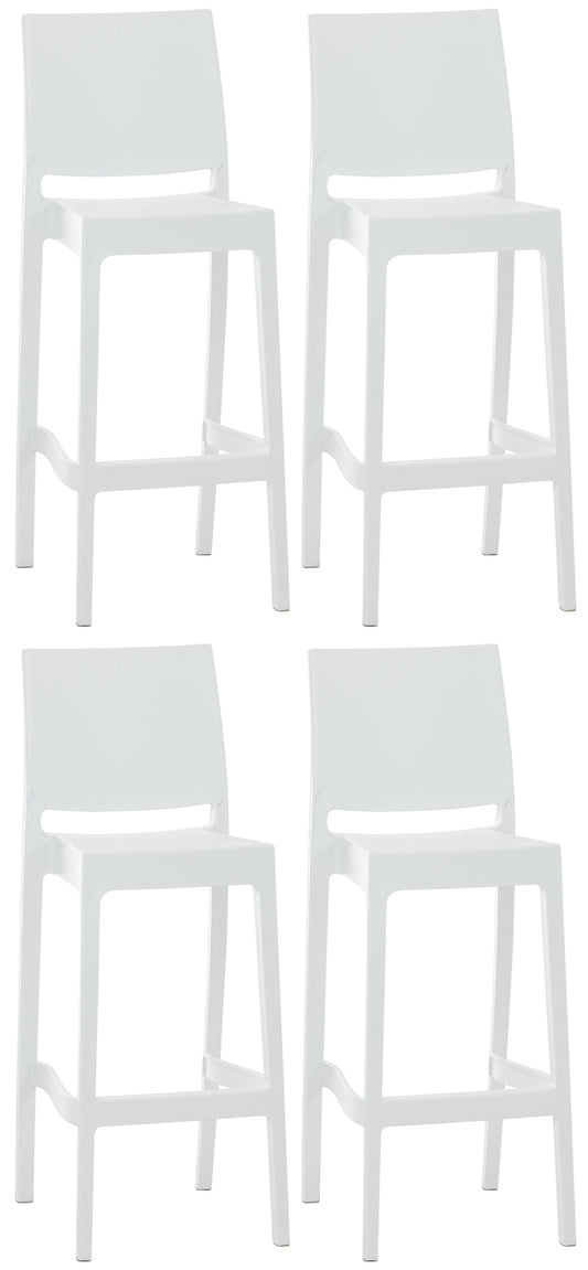 Set de 4 taburete de bar din plastic Maya
