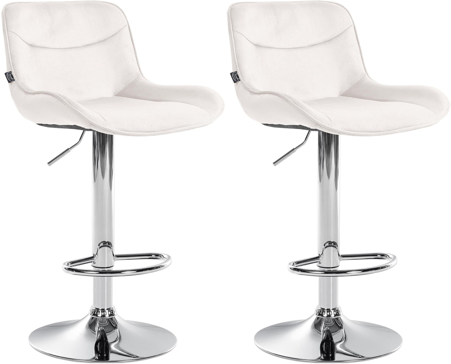 Set de 2 taburete de bar catifea Vonore