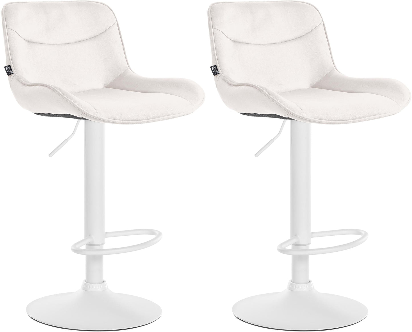 Set de 2 taburete de bar catifea Vonore