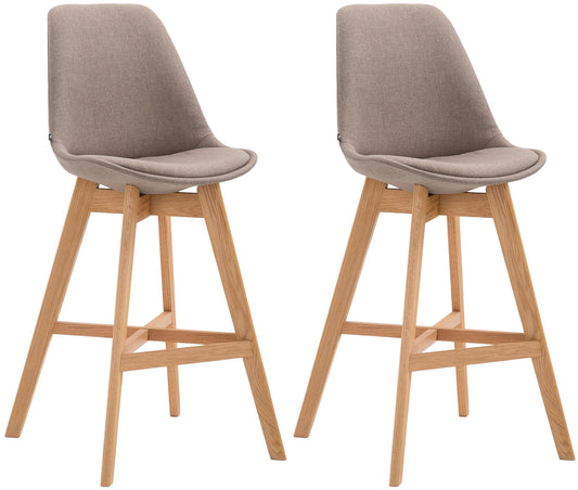 Set de 2 taburete de bar tesatura Cannes