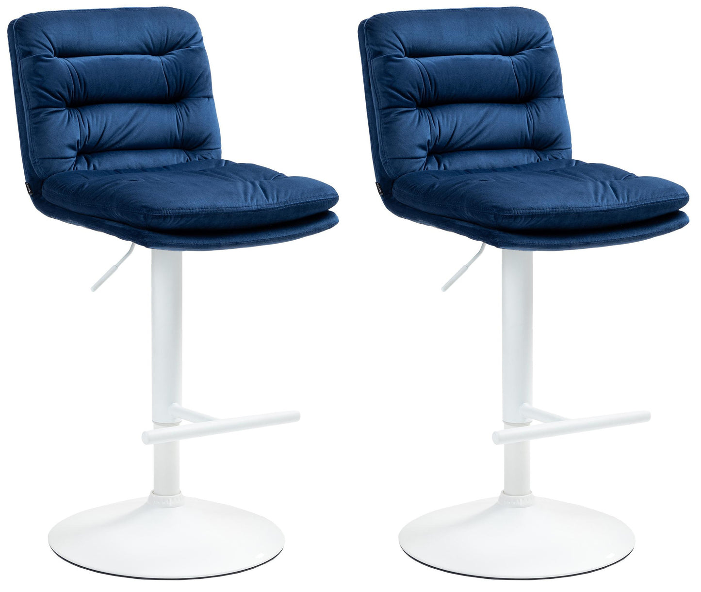 Set de 2 taburete de bar Damar din catifea