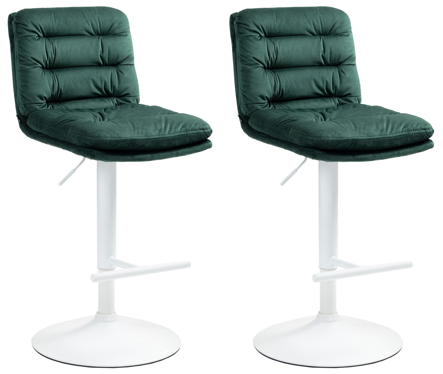 Set de 2 taburete de bar Damar din catifea