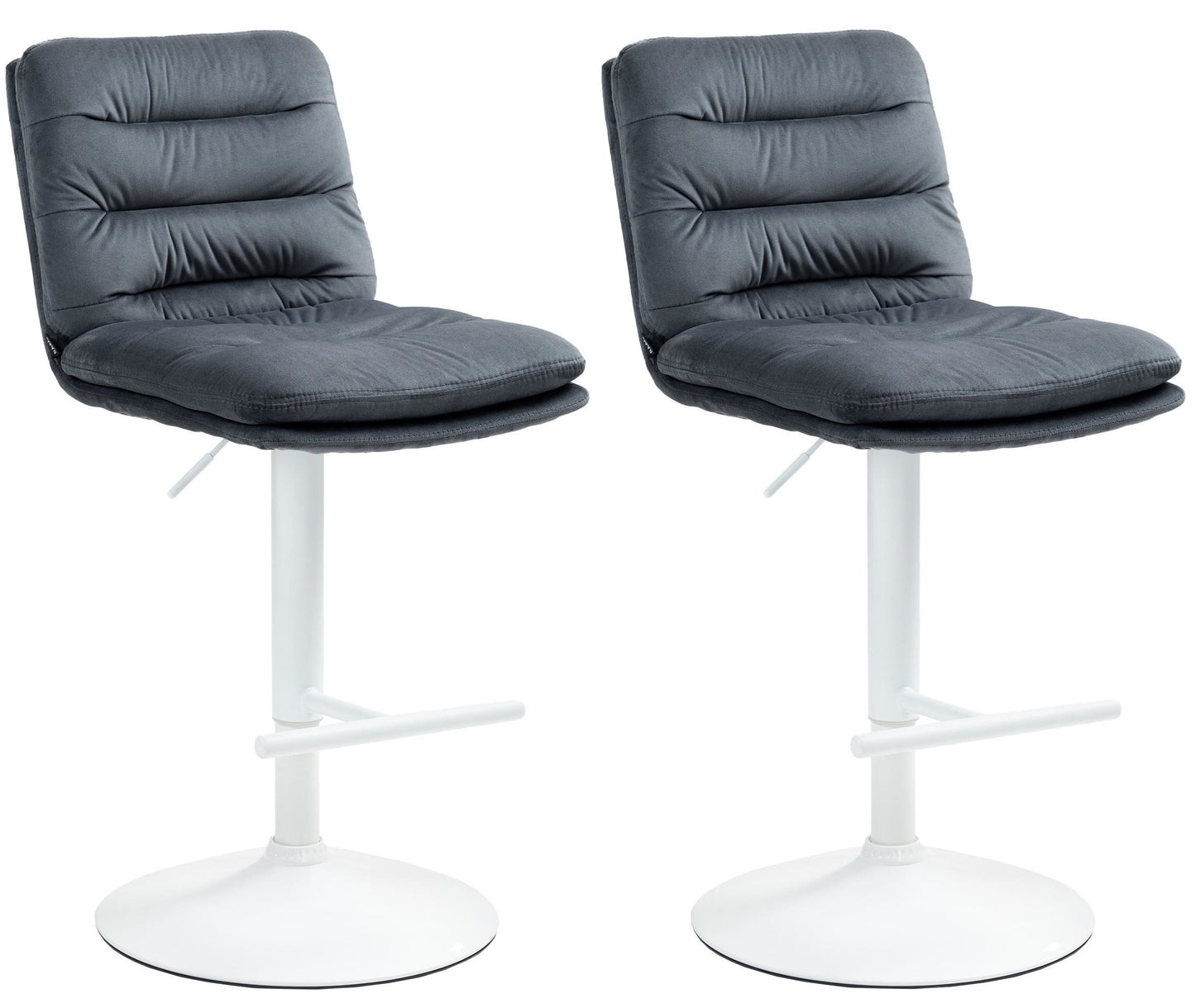 Set de 2 taburete de bar Damar din catifea