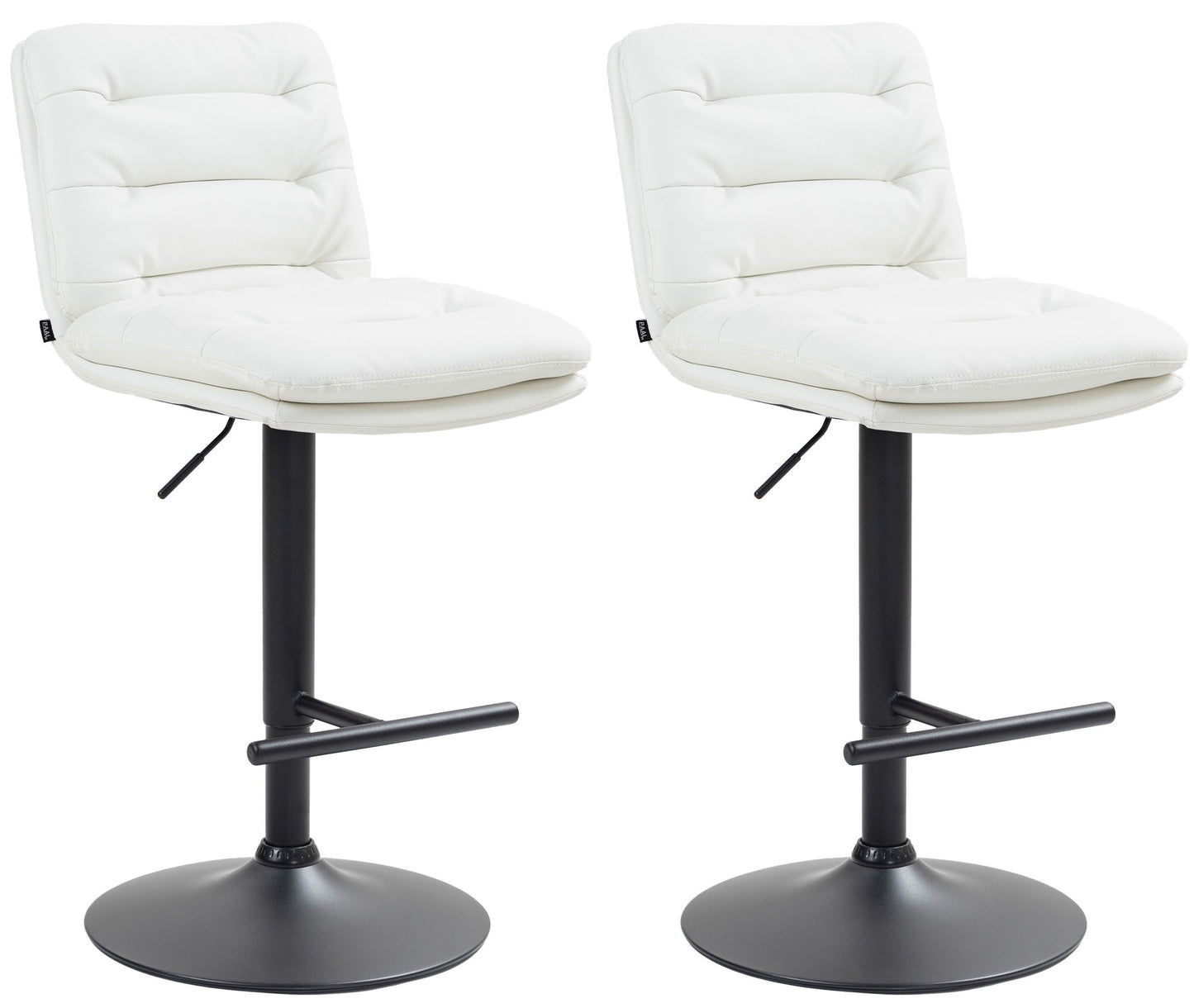 Set de 2 taburete de bar Damar imitație de piele