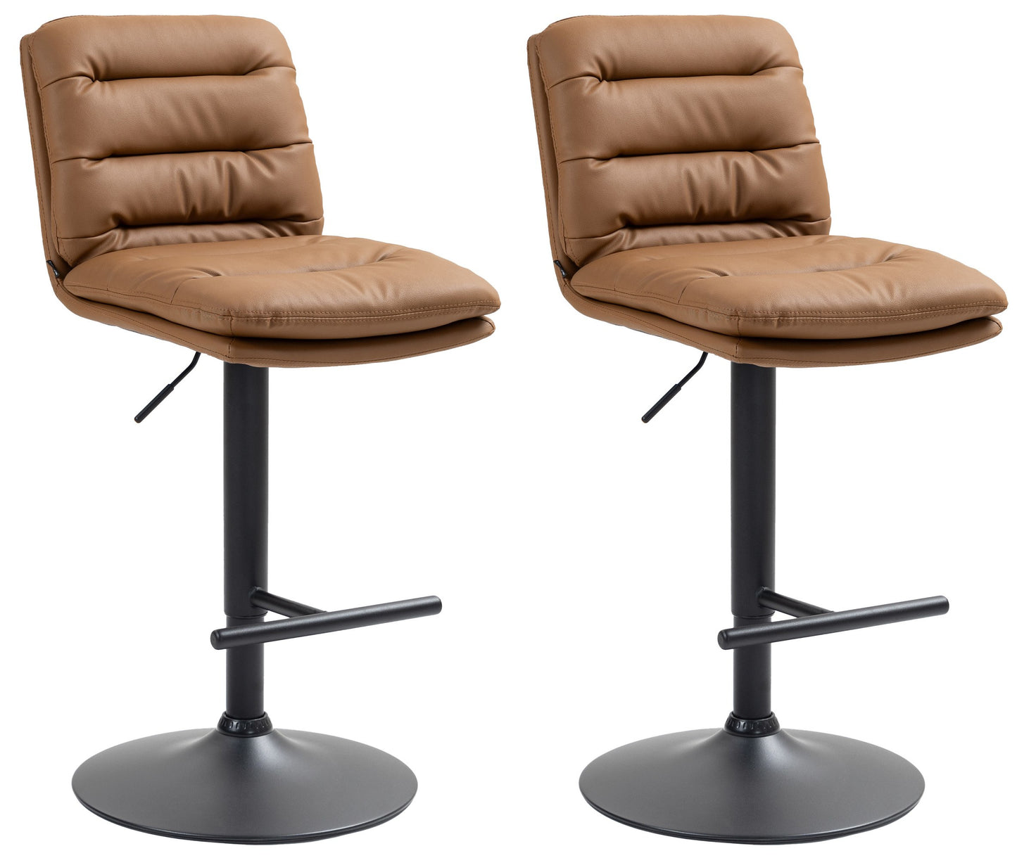 Set de 2 taburete de bar Damar imitație de piele