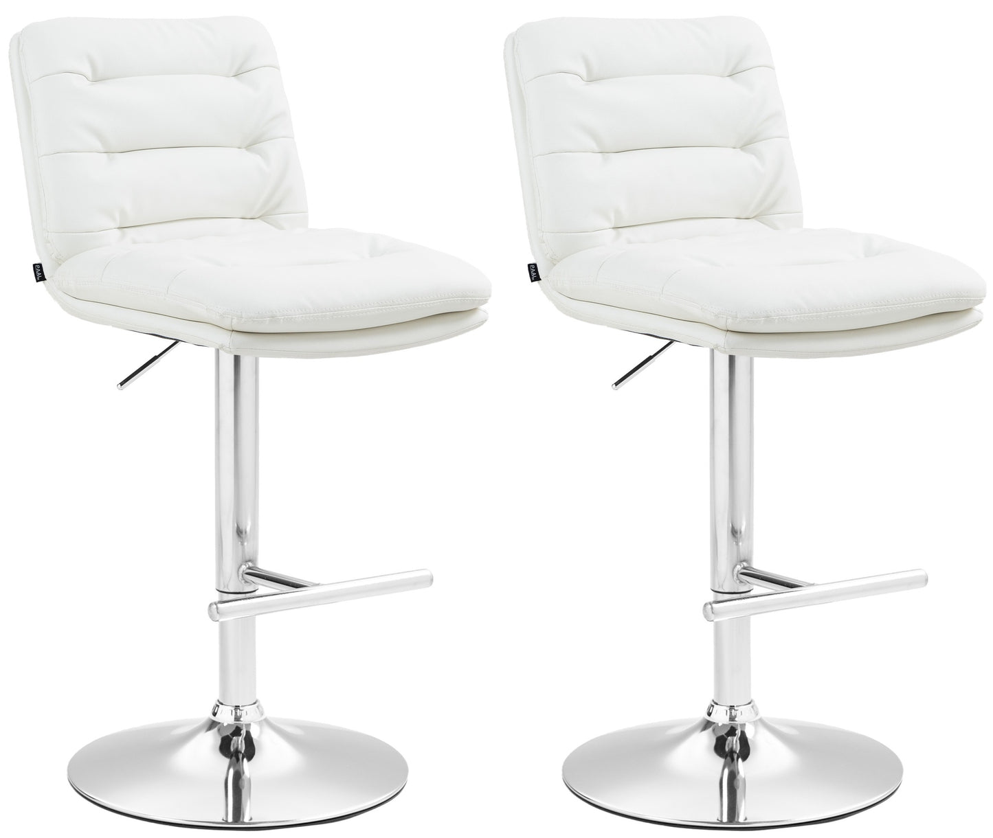 Set de 2 taburete de bar Damar imitație de piele