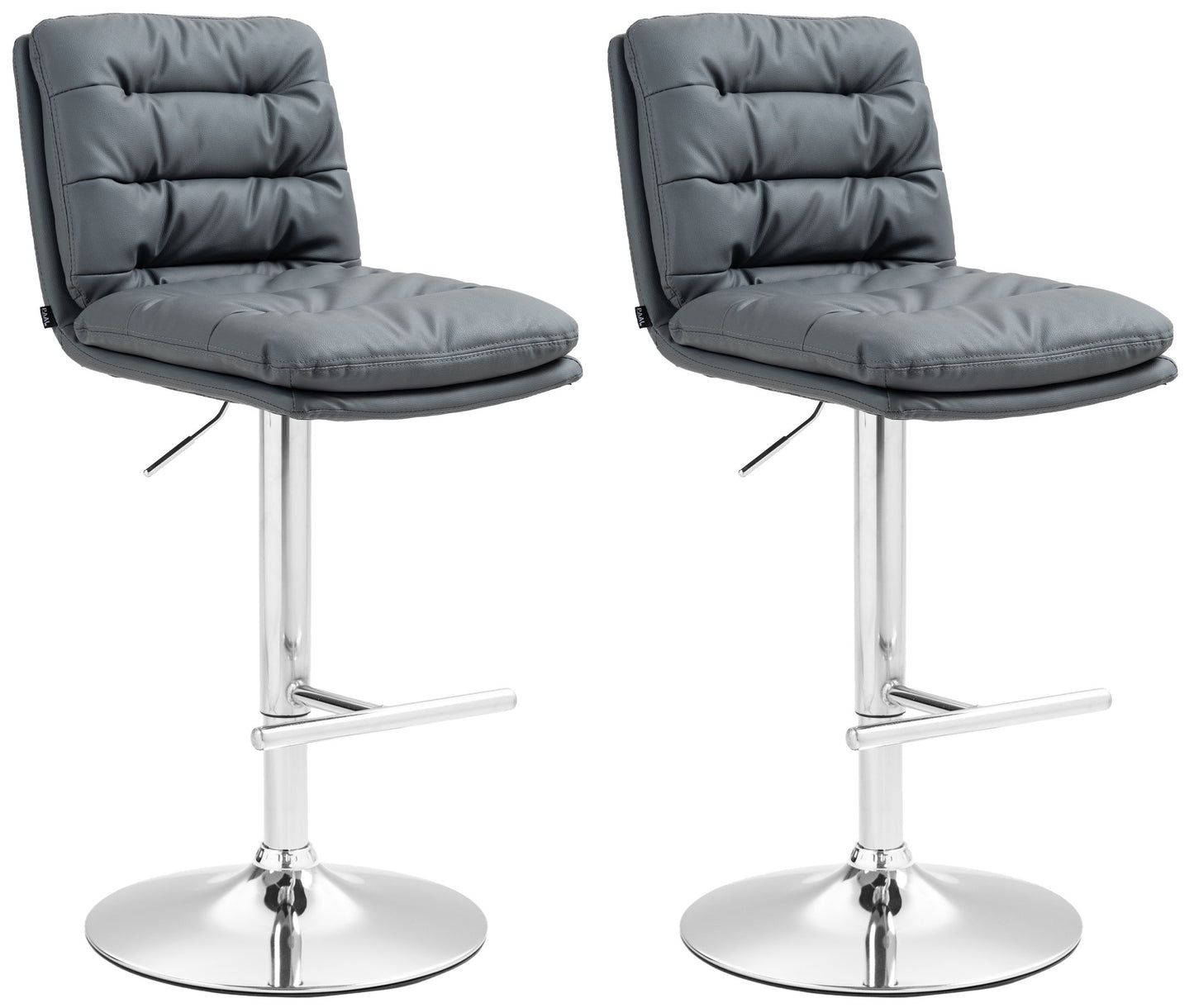 Set de 2 taburete de bar Damar imitație de piele