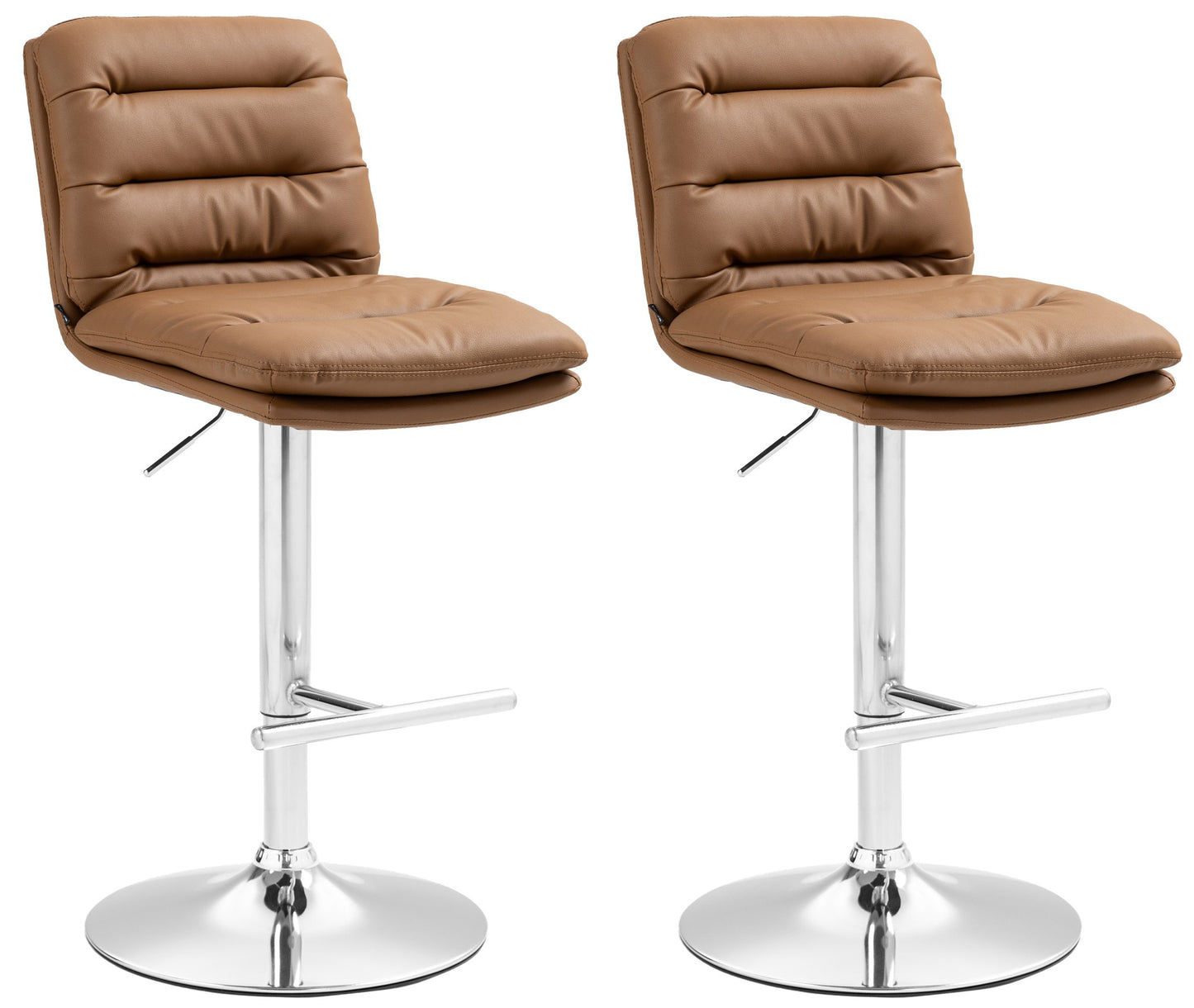 Set de 2 taburete de bar Damar imitație de piele