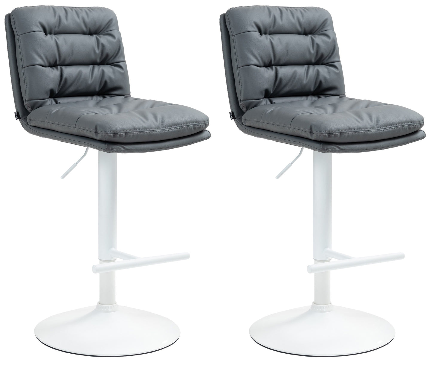 Set de 2 taburete de bar Damar imitație de piele