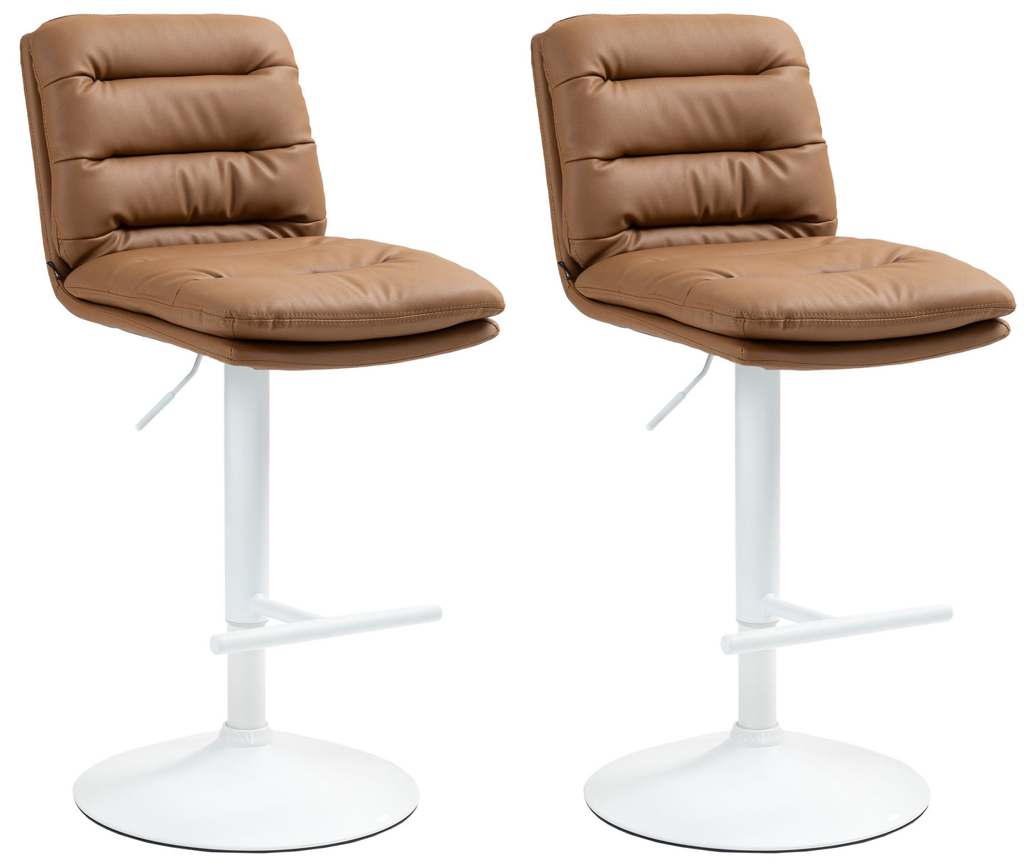 Set de 2 taburete de bar Damar imitație de piele