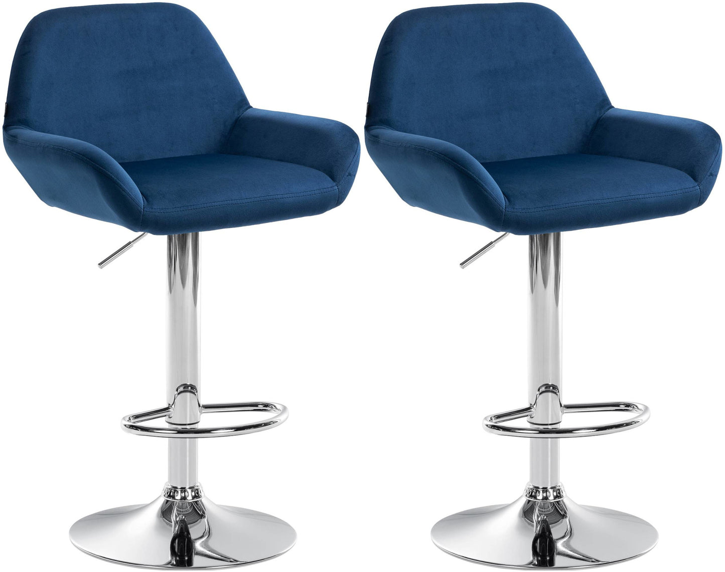 Set de 2 taburete de bar catifea Braga