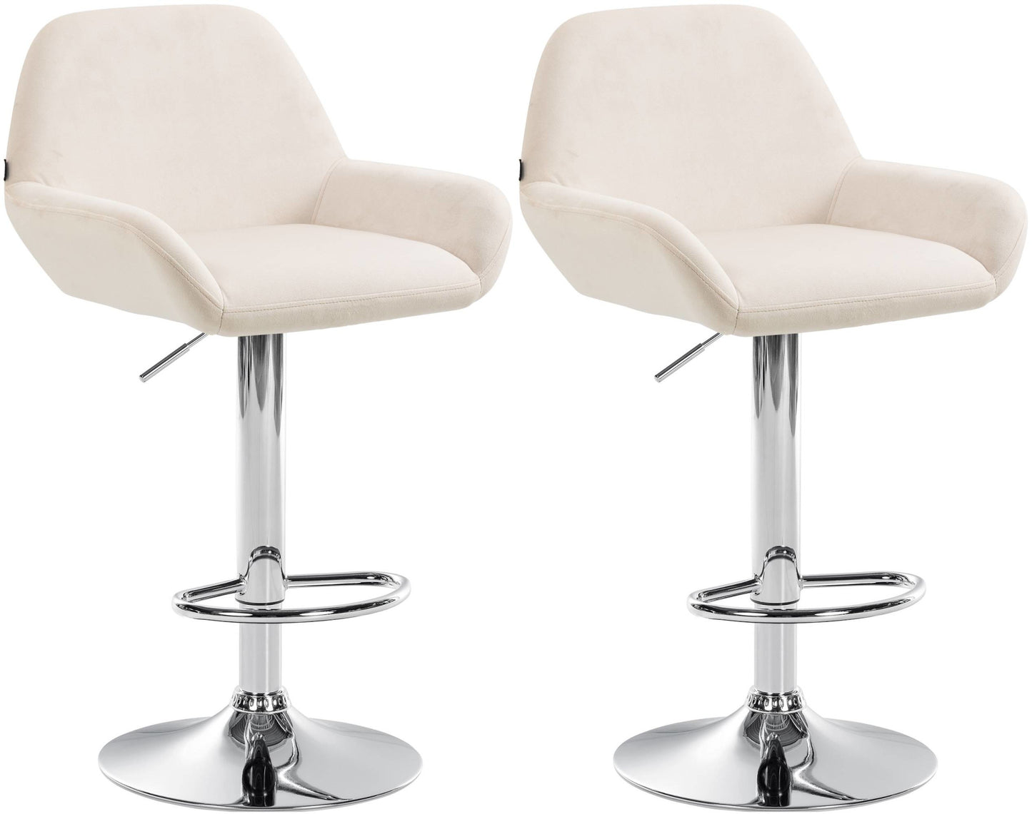 Set de 2 taburete de bar catifea Braga