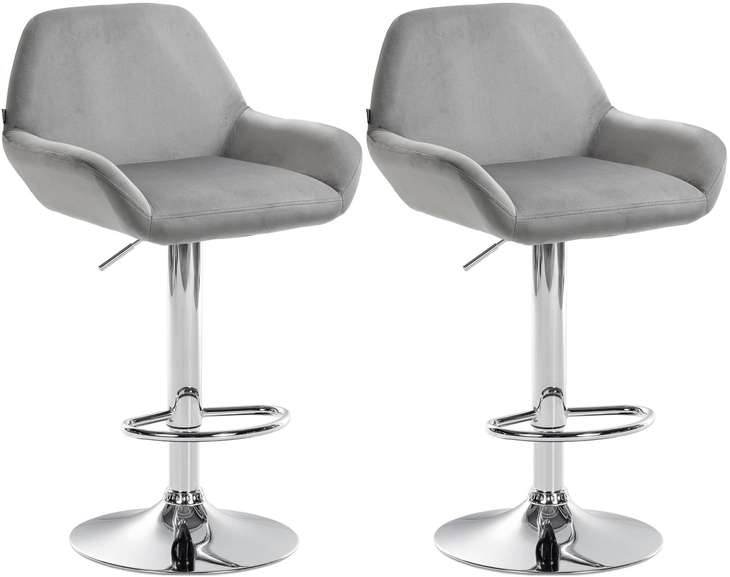 Set de 2 taburete de bar catifea Braga