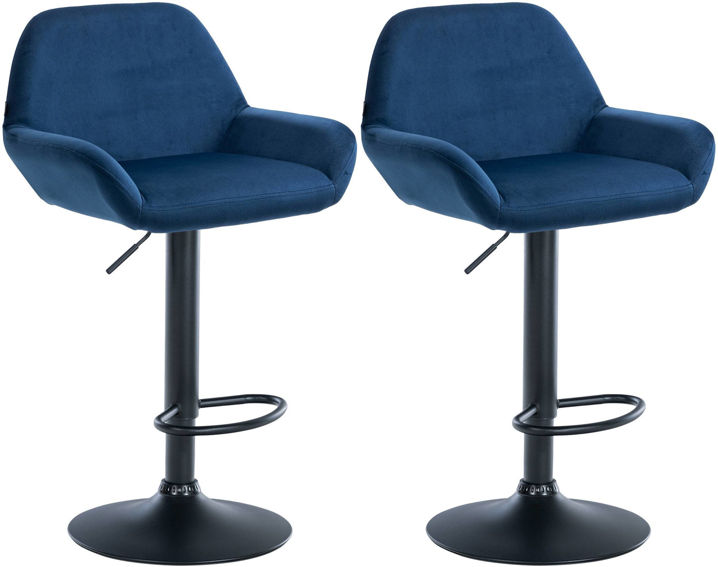 Set de 2 taburete de bar catifea Braga