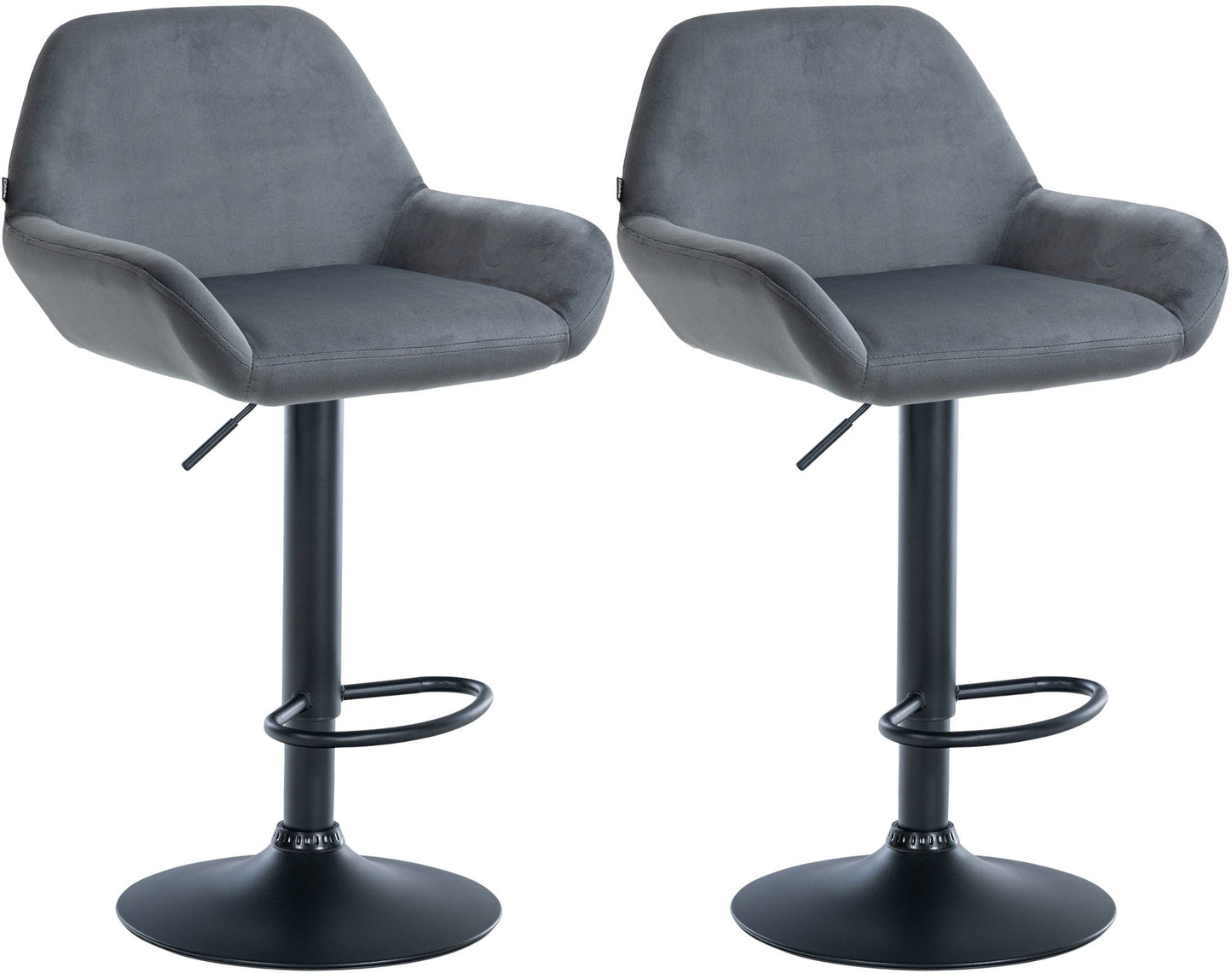 Set de 2 taburete de bar catifea Braga