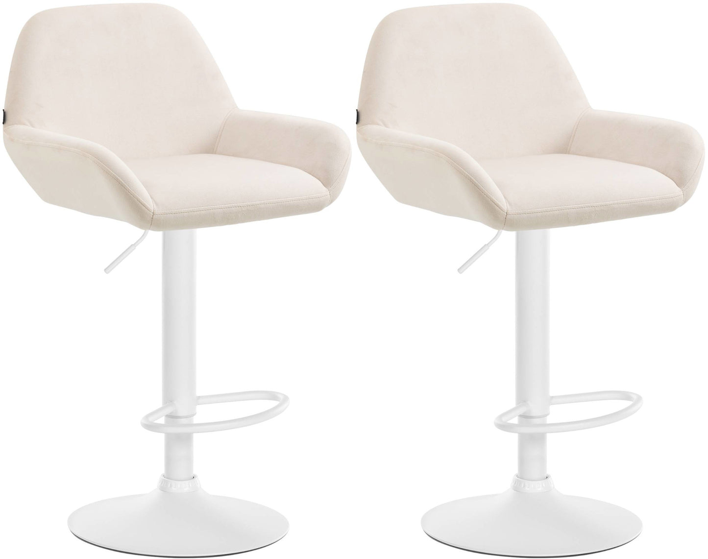 Set de 2 taburete de bar catifea Braga