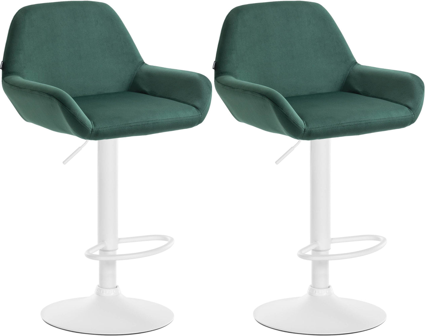 Set de 2 taburete de bar catifea Braga