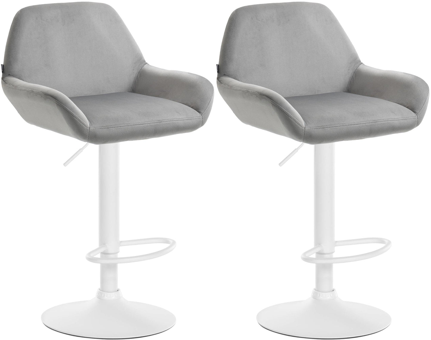 Set de 2 taburete de bar catifea Braga