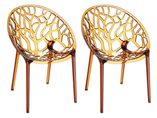 Set de 2 scaune de grădină XXL Crystal