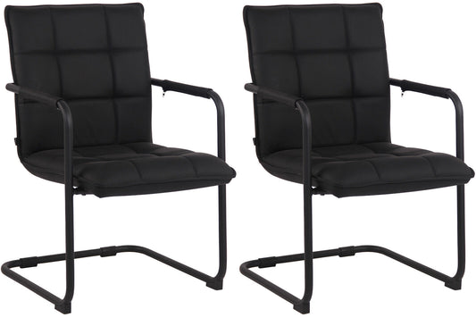 Set de 2 scaune Gandia din piele naturală