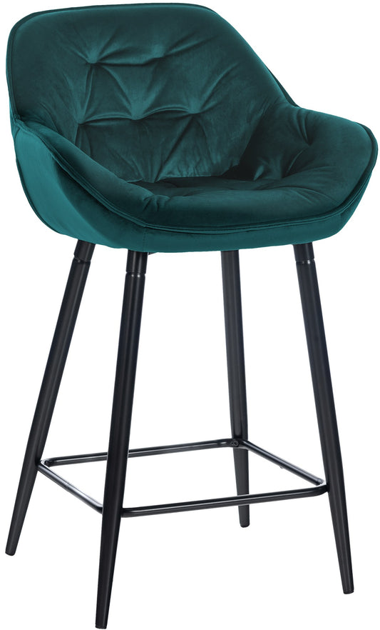 Scaun de bar Gibson catifea înălțimea scaunului 76 cm