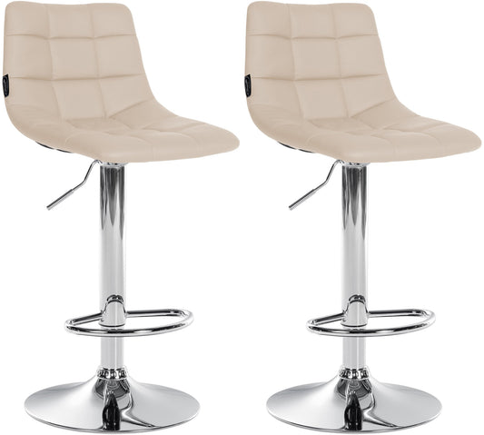 Set de 2 taburete de bar Jerry imitație de piele