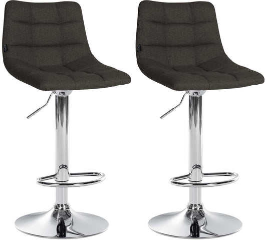 Set de 2 scaune de bar Jerry tesatura