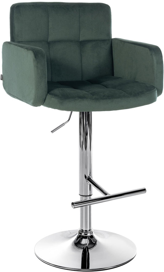 Taburet de bar din catifea Los Angeles