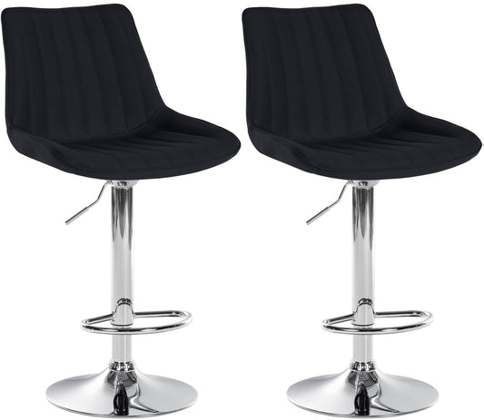Set de 2 taburete de bar din țesătură Toni