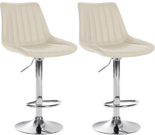 Set de 2 taburete de bar Toni din piele artificială