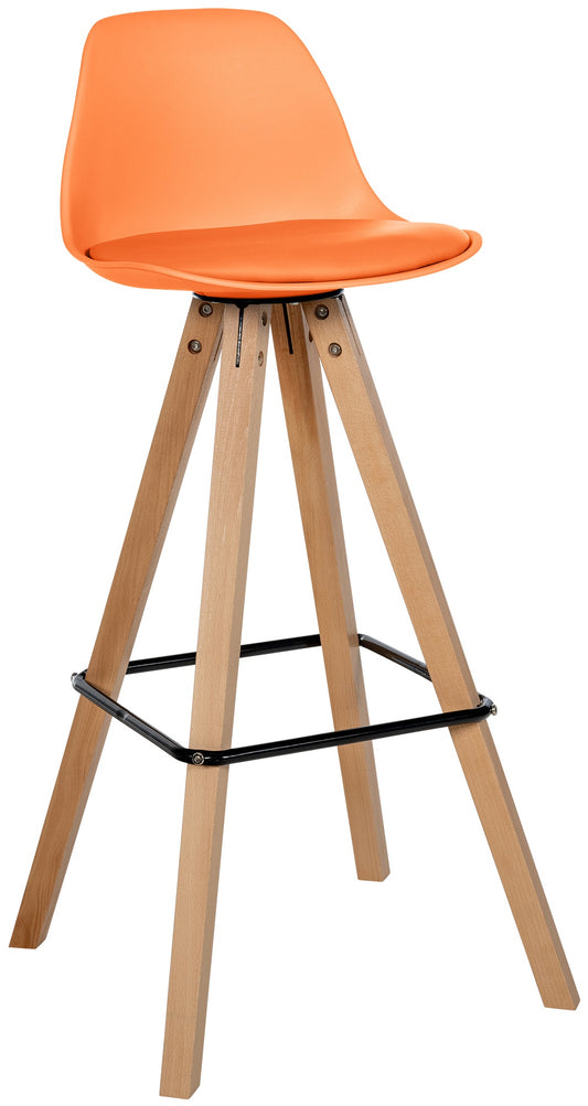 Taburet de bar Corbin imitație de piele Square