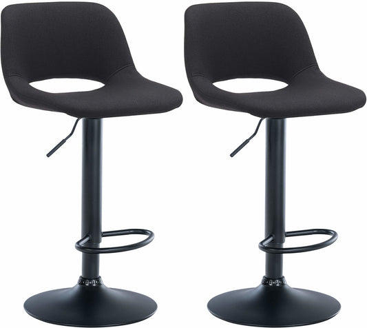 Set de 2 scaune de bar Camden tesatura