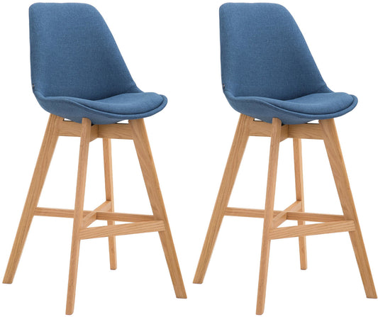 Set de 2 taburete de bar tesatura Cannes