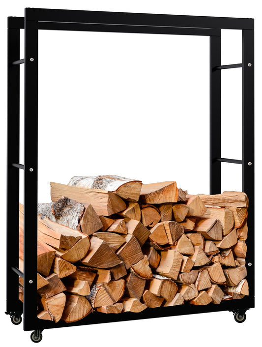Suport pentru lemne de foc Keri cu rotițe