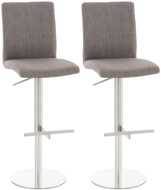 Set de 2 scaune de bar Cadiz tesatura